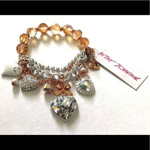 Betsey Johnson dangle charm bracelet